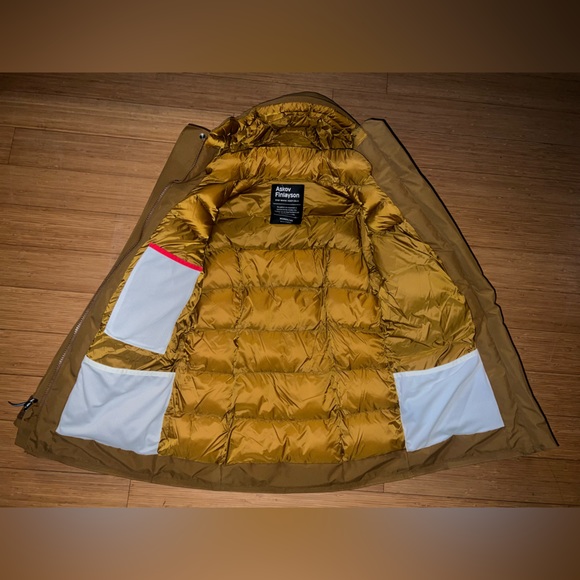 Askov Finlayson Winter Parka Womens XS Bear Brown Featherless Puffer Jacket - Picture 8 of 10